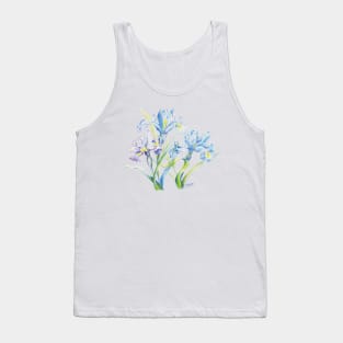 Color pencil of Iris blooms Tank Top